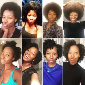 Jamelia natural hair collage